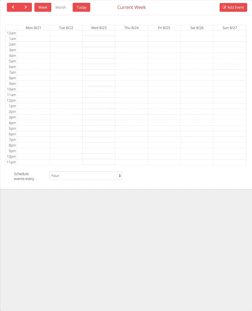 Schedule View Change