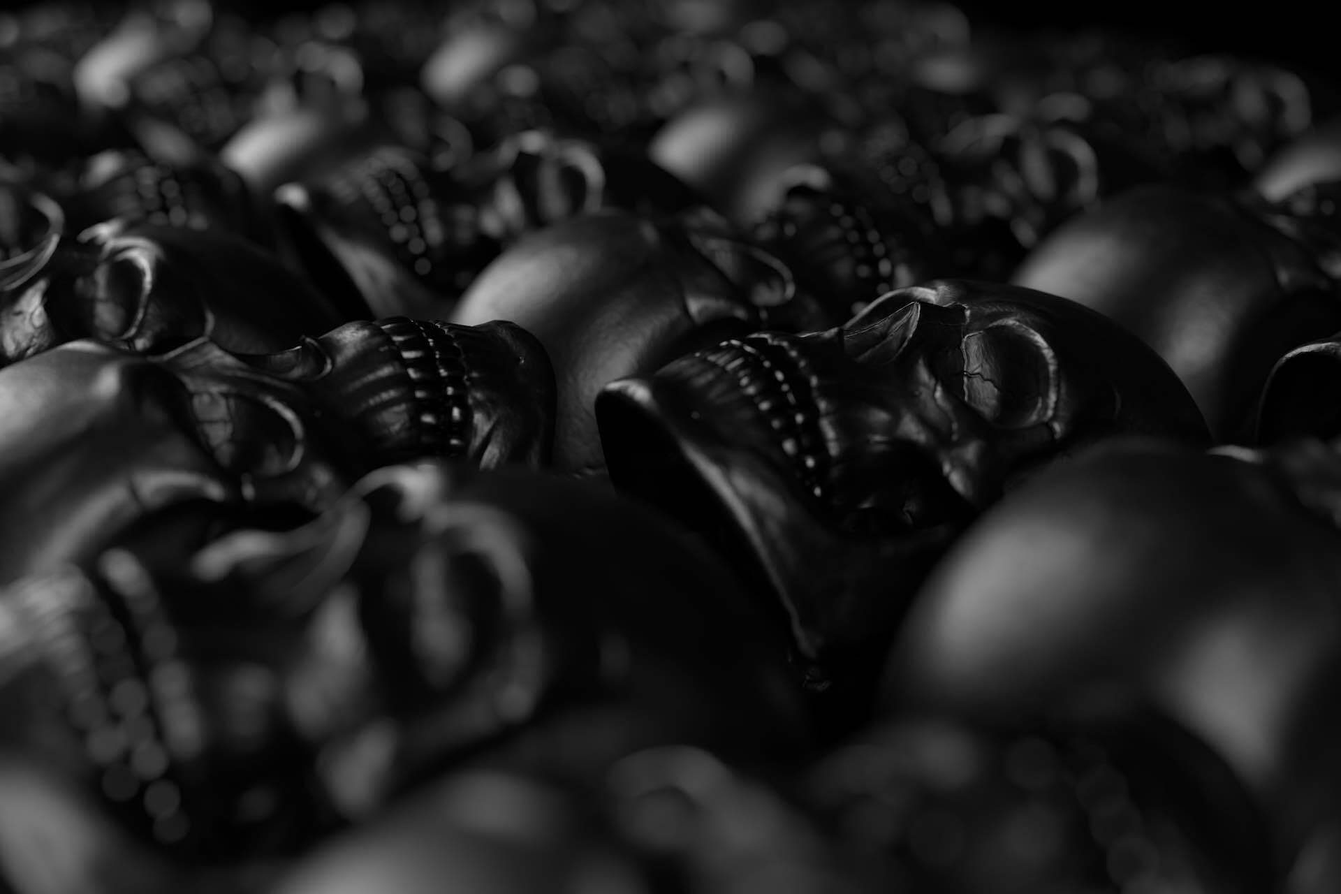 Terminator-style skulls.
