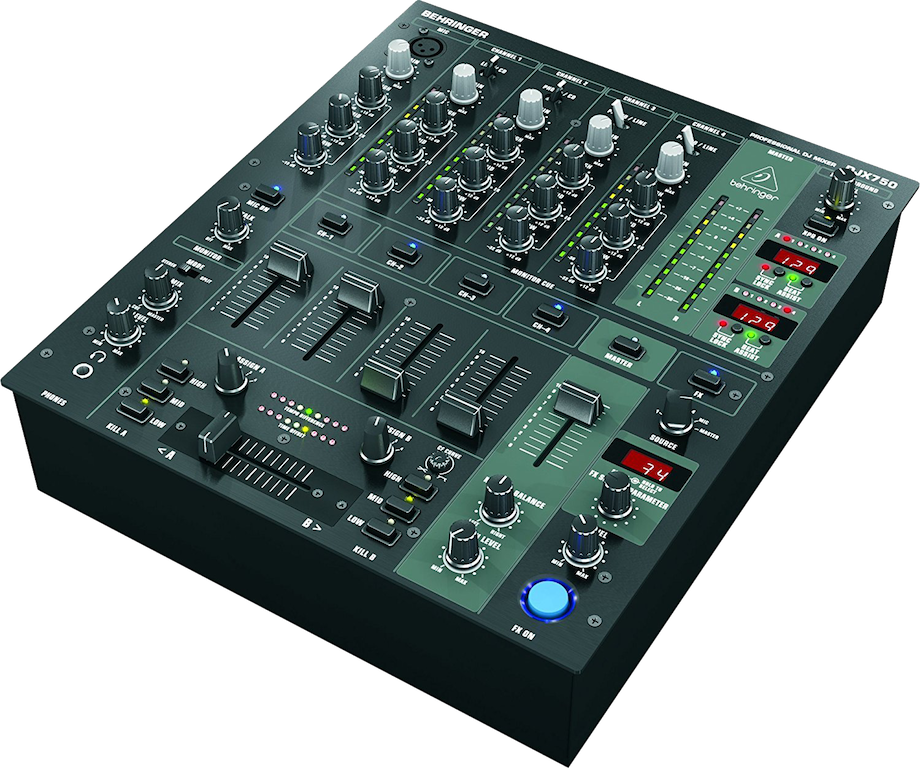 Behringer Pro Mixer DJX750 (Side View)