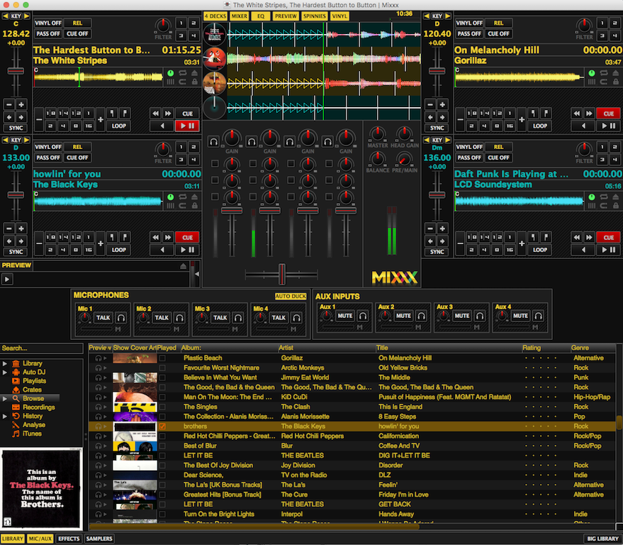 Mixxx Features Displayed