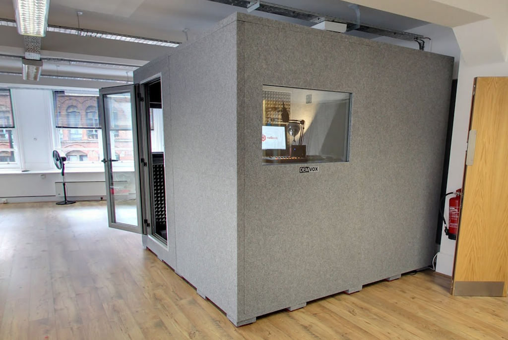 Radio.co Sound Booth (Side View)