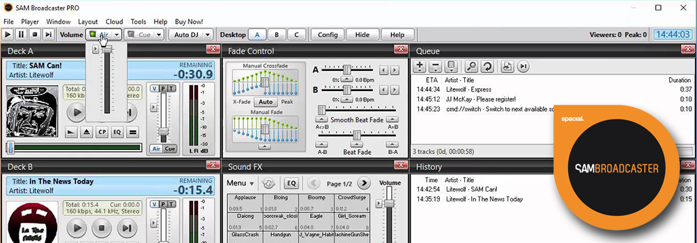 SAM Broadcaster Pro Radio Automation Software