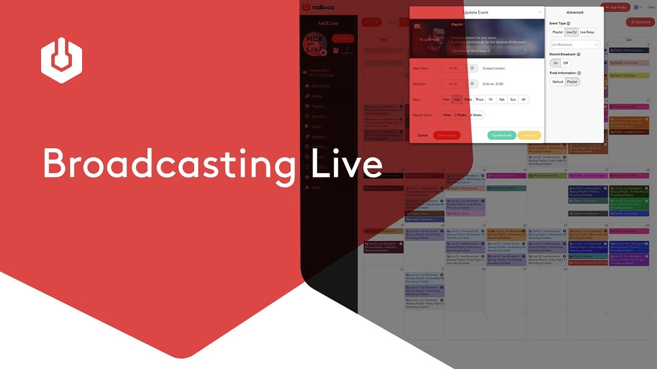 Start internet radio station live broadcasting